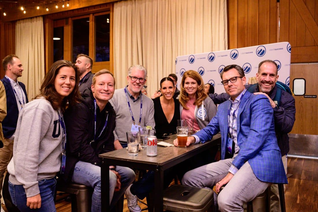 Gathering on the deck at Sundance